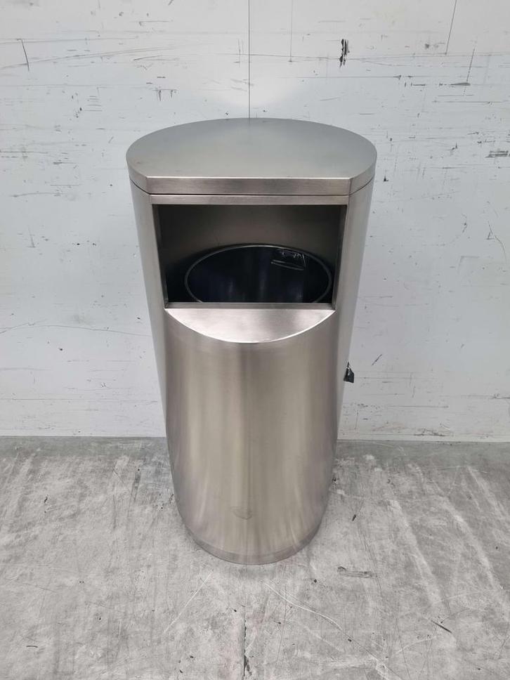RVS Combisteel Prullenbak afvalbak 40 ltr Horeca, Zakelijke goederen, Horeca | Meubilair en Inrichting, Nieuw zonder verpakking