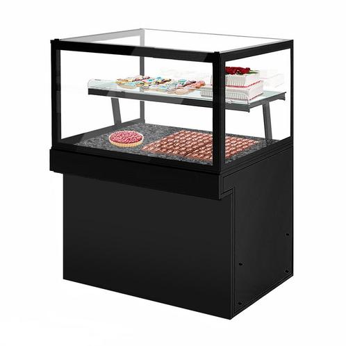 GGM Gastro | Taart toonbank TORONTO - 1300mm - Zwarte |, Zakelijke goederen, Horeca | Meubilair en Inrichting, Nieuw in verpakking