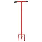 vidaXL Tuinklauw staal rood, Tuin en Terras, Hand-tuingereedschap, Verzenden, Nieuw