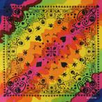 Haarband Bandana Zakdoek 55cm – Paisley Regenboog Print –, Nieuw