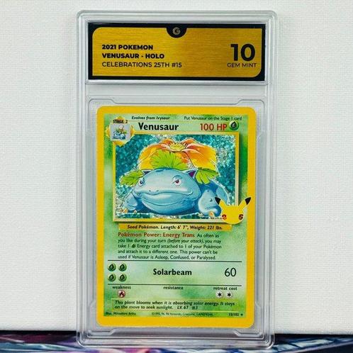 Pokémon Graded card - Venusaur Holo #15 Celebrations 25th -, Hobby en Vrije tijd, Verzamelkaartspellen | Pokémon