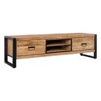 Tv-meubel Mangohout Kelvin 180 cm, Huis en Inrichting, Kasten | Televisiemeubels, Verzenden, 150 tot 200 cm, Nieuw, Minder dan 100 cm