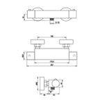 Douchekraanset Brauer Copper Edition Opbouw Met Glijstang En, Doe-het-zelf en Verbouw, Sanitair, Ophalen of Verzenden, Nieuw