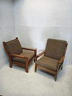Fauteuil - Hout, Metaal, Textiel - Twee fauteils