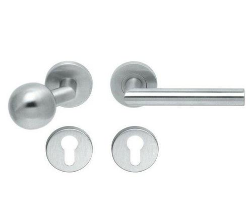 Knop/kruk op rozet Tessa rechts KL4 knop bol verkropt +, Doe-het-zelf en Verbouw, Hang- en Sluitwerk, Nieuw, Ophalen of Verzenden