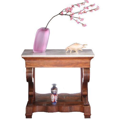 Hollandse wandtafel of trumeau met 2 zij-lade  ca 1840  No6, Antiek en Kunst, Antiek | Meubels | Tafels, Ophalen of Verzenden