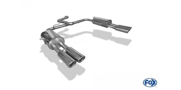 FOX VW Bus T5/ T6 4motion einddemper uitgang rechts/links -, Auto-onderdelen, Uitlaatsystemen, Nieuw, Verzenden
