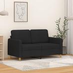 vidaXL Tweezitsbank 120 cm stof zwart, Verzenden, Minder dan 150 cm, Stof, Nieuw