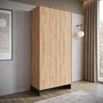 Kledingkast 92cm eiken - Garderobekast - Kledingroede, Verzenden, Nieuw, 50 tot 100 cm, Modern