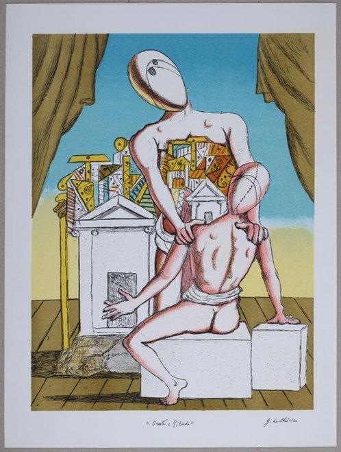 Giorgio De Chirico (After) - Oreste et Pilade, Antiek en Kunst, Antiek | Overige Antiek
