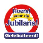 Huldeschild Hoera voor de Jubilaris, Ophalen of Verzenden, Nieuw