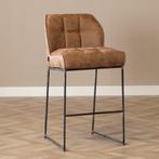 40% Korting: Industriële barkruk Abel cognac 82 cm, Ophalen, Zo goed als nieuw