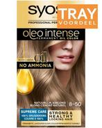 SYOSS OLEO INTENSE 8-50 NATUURLIJK ASBLOND HAARVERF TRAY 3.., Sieraden, Tassen en Uiterlijk, Uiterlijk | Haarverzorging, Nieuw