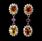 Zonder minimumprijs - Oorbellen Argento 925, verguld witgoud, Nieuw