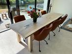 Boomstamtafel | eettafel | Duurzaam van nederlands hout, Huis en Inrichting, Tafels | Eettafels, 100 tot 150 cm, Overige houtsoorten