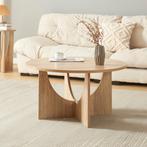 Salontafel Rindal rond 41,5xØ80 cm eikenkleurig [en.casa], Verzenden, Nieuw