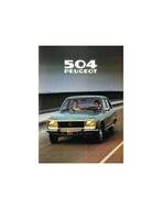 1979 PEUGEOT 504 GL / TI BROCHURE NEDERLANDS, Nieuw, Peugeot, Author
