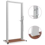 vidaXL Buitendouche met bak HKC roestvrij staal, Verzenden, Nieuw