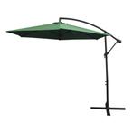 Zweefparasol + Waaiervormige parasoltegel - Groen -, Tuin en Terras, Verzenden, Nieuw