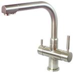 3 in 1 Kraan Forum / Brushed Nickel, Verzenden, Nieuw