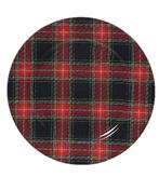 Onderbord tartan schotse ruit donker blok 33 cm rond, Ophalen of Verzenden, Nieuw