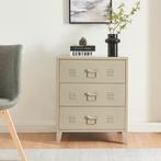 Ladekast Hämeenlinna commode met lades 72x60x40 cm camel [en, Verzenden, Nieuw