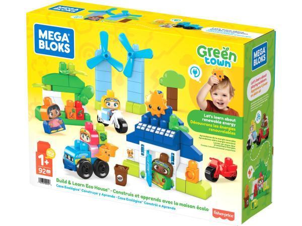 Veiling - MEGA Bloks Town Build & Learn Huis - 89 grote bouw, Kinderen en Baby's, Speelgoed | Overig