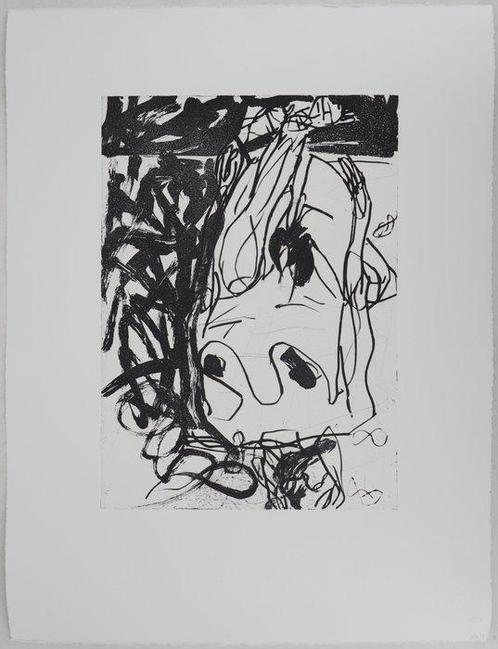 Georg Baselitz (1938) - Pour Elke : Hommage à la femme, Antiek en Kunst, Antiek | Overige Antiek