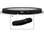 Trampoline Rand Berg Champion inground 380 cm Zwart, Ophalen of Verzenden, Nieuw