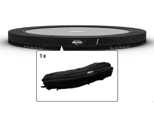 Trampoline Rand Berg Champion inground 380 cm Zwart, Kinderen en Baby's, Speelgoed | Buiten | Trampolines, Nieuw, Ophalen of Verzenden