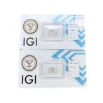 2 pcs Diamant (Natuurlijk) - 3.17 ct - Cushion - H - IF -, Nieuw