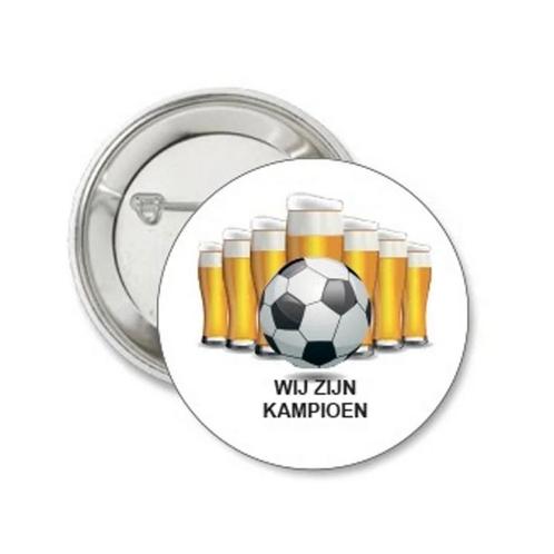 Voetbal buttons Wij zijn Kampioen voor 0,95, Verzamelen, Sportartikelen en Voetbal, Overige typen, Nieuw, Overige binnenlandse clubs