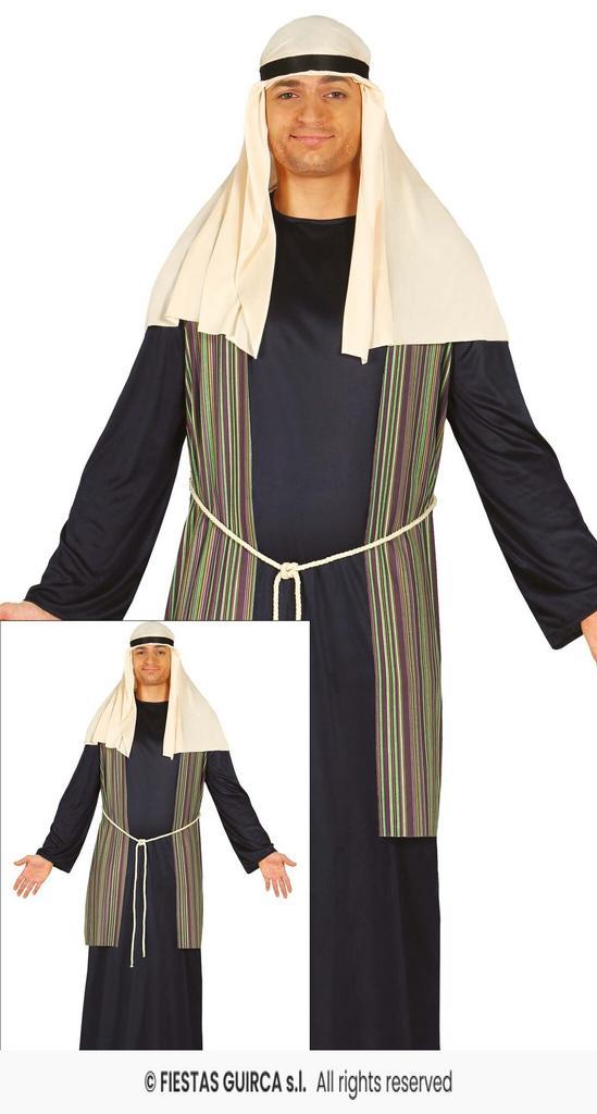 Herders Kostuum Heren Saint Joseph Blauw, Kleding | Heren, Carnavalskleding en Feestkleding, Nieuw, Ophalen of Verzenden