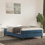 vidaXL Pocketveringmatras 120x210x20 cm fluweel donkerblauw, Verzenden, Nieuw