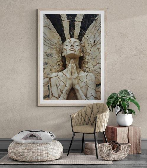 Artxlife - Gold Stone Angel Pray 2 [XXL], Antiek en Kunst, Antiek | Boeken en Bijbels