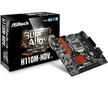ASRock H110M-HDV R3.0 M-ATX LGA1151 DDR4 6/7th Gen Intel beschikbaar voor biedingen