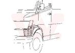 SPATBORD VOOR MERCEDES BENZ BUS 207-410 1977-1995, Ophalen of Verzenden, Nieuw