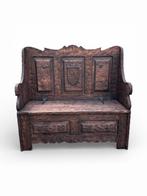 Settle (zitbank met hoge leuning) - Hout, Antiek en Kunst