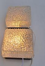 Holophane - Plafondlamp - Glas - Twee vintage wand- en