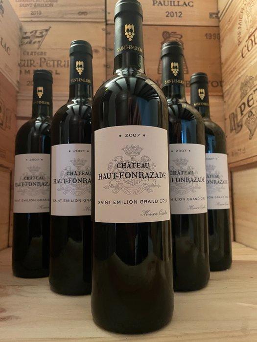 2007 Château Haut Fonrazade - Saint-Émilion Grand Cru - 6, Verzamelen, Wijnen