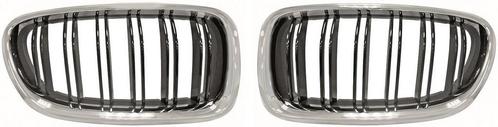 Dubbelspijls Nieren Chroom Zwart BMW 5 Serie F10 F11 B5699, Auto-onderdelen, Carrosserie en Plaatwerk, Nieuw, BMW, Voor, Links