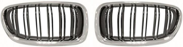 Dubbelspijls Nieren Chroom Zwart BMW 5 Serie F10 F11 B5699, Auto-onderdelen, Carrosserie en Plaatwerk, Nieuw, BMW, Voor, Links