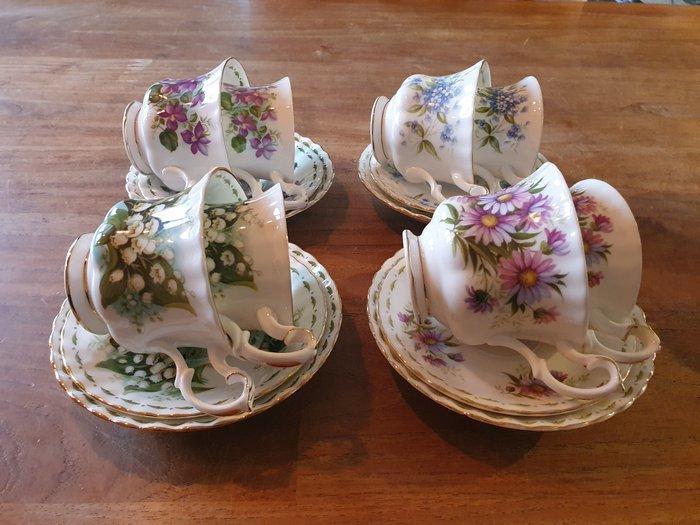 Royal Albert - Tafelservies (8) - Flowers of the Month -, Antiek en Kunst, Antiek | Meubels | Tafels
