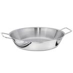 GGM Gastro | paellapan - RVS - 6L - Ø 320mm - Hoogte: 65mm |, Huis en Inrichting, Keuken | Potten en Pannen, Verzenden, Nieuw