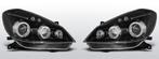 Koplampen Angel Eyes | Renault Clio 2005-2009 | zwart, Verzenden, Nieuw, Renault