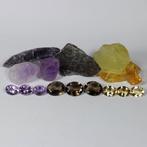 Collectie van Amethist, Rookkwarts, Citrien: Voor en Na -, Verzamelen