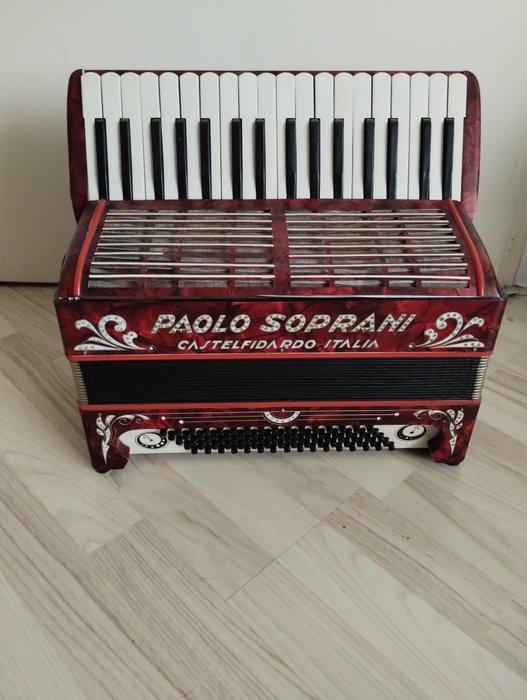 Paolo Soprani - - Knopaccordeon - Italië - 1950, Muziek en Instrumenten, Blaasinstrumenten | Blokfluiten