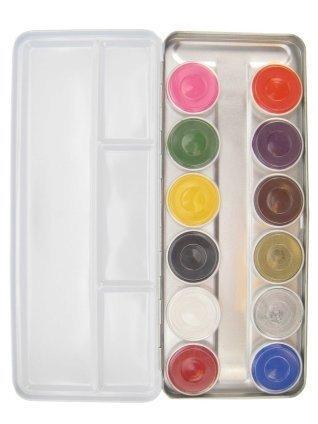 Superstar schmink palet aqua basic 12 kleuren (12x5gr), Kleding | Dames, Carnavalskleding en Feestkleding, Nieuw, Ophalen of Verzenden
