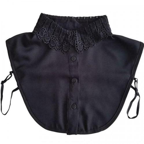 NIEUW! Los blouse kraagje zwart VINTAGE, Kleding | Dames, Blouses en Tunieken, Zwart, Nieuw, Maat 38/40 (M), Verzenden