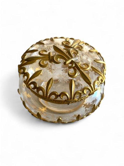 Opbergkoffer - Kristal - Prachtige snoeptrommel, Antiek en Kunst, Antiek | Glas en Kristal
